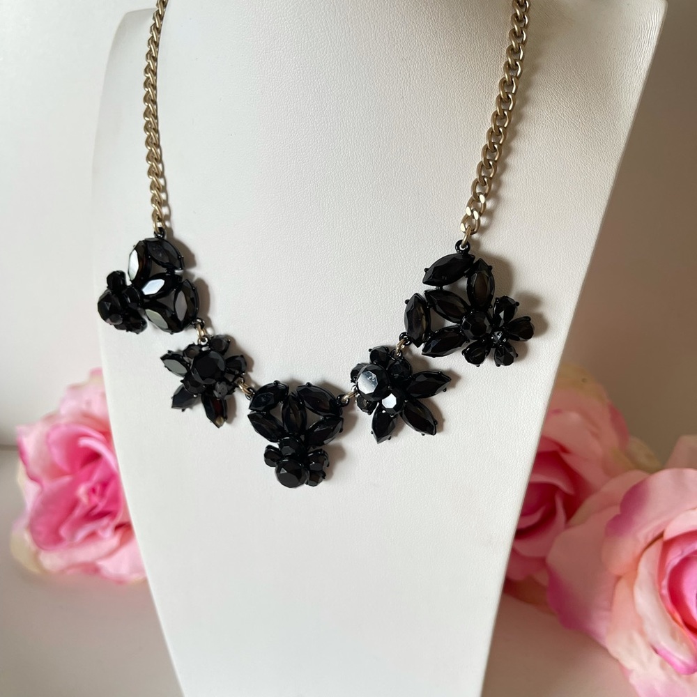 J.crew black statement necklace - Picture 2 of 6